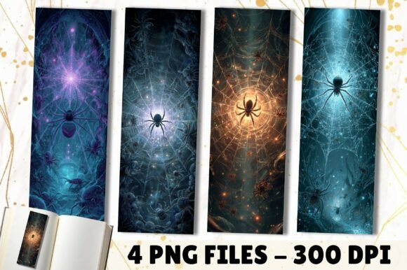 Download Magic Spider Web Halloween Bookmark - Web Collection