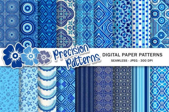Download Sky Blue and Royal Blue Geometric Patter - Geometric Collection