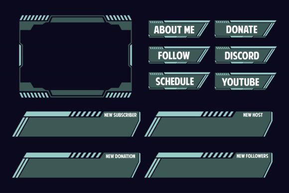 Download Gaming Webcam Elements for Live Streamer - Web Collection