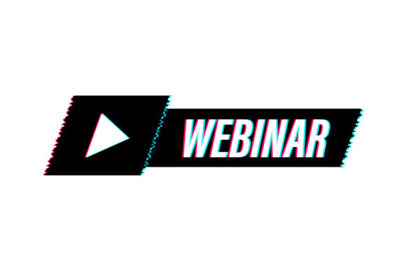 Download Live Webinar Button, Glitch Icon. - Web Collection