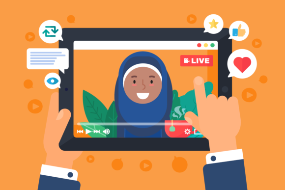 Download Arabian Female Web Streamer Concept - Web Collection