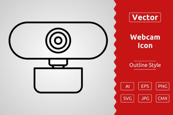 Download Vector Webcam Outline Icon Design - Web Collection