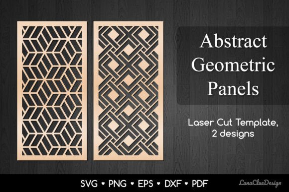 Download 2 Wall Art Panels with Geometric Pattern - Geometric Collection