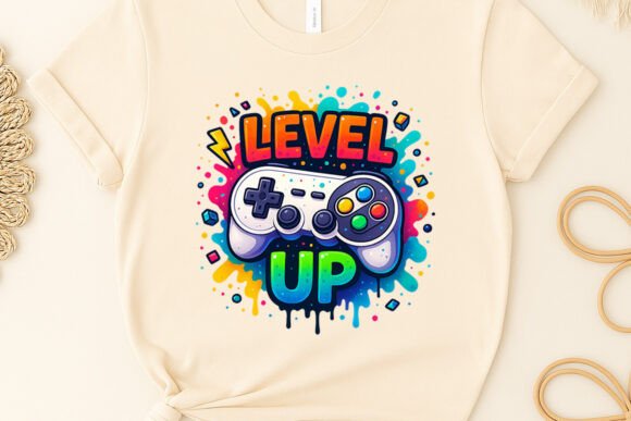 Download Gaming Shirt Design Level Up Clipart Png - Level up Collection