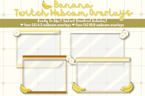 Download Banana Twitch Webcam Overlays - Web Collection