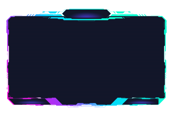 Download Tech Interface Screen Frame in Neon Cybe - Interface Collection