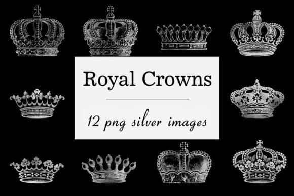 Download Silver Crowns - Gothic Design - Gothic design Collection