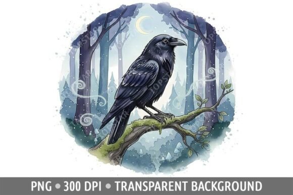 Download Raven Crow PNG Gothic Design Clipart - Gothic design Collection