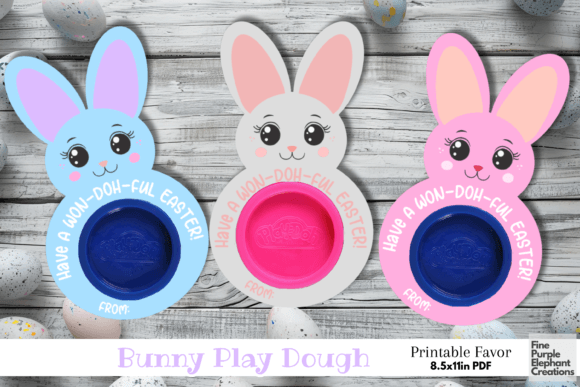 Download Play Dough Easter Bunny Card Favor Doh - Play Collection