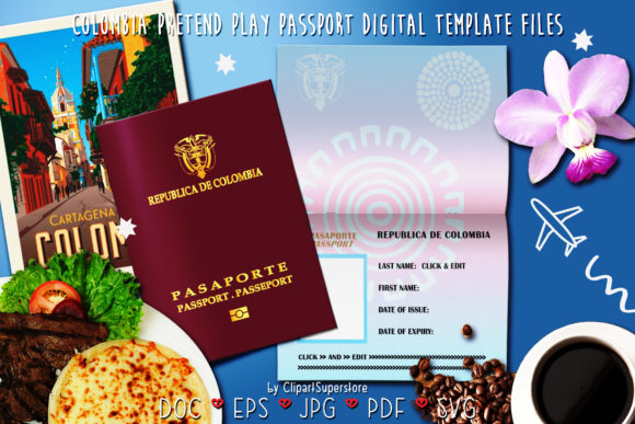 Download Pretend Play Passport Colombia Files - Play Collection