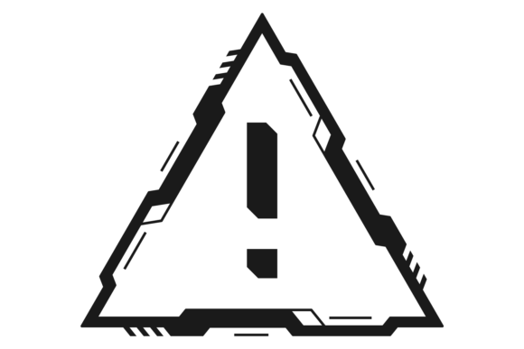 Download Caution Sign Interface Element. Black Al - Interface Collection
