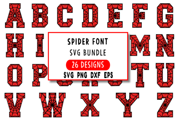 Download Spider Web Letters - Web Collection