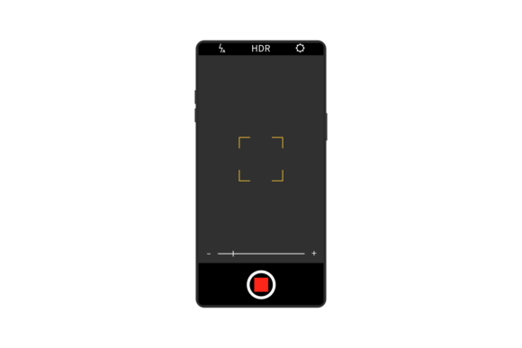 Download Realistic Camera Screen Interface on Sma - Interface Collection