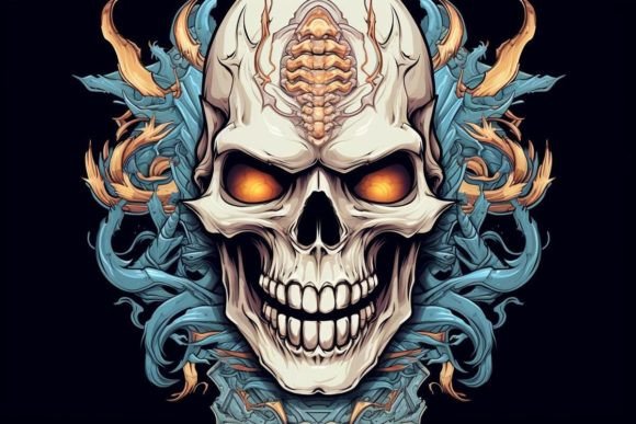 Download Skull Illustration Design Gothic Design - Gothic design Collection